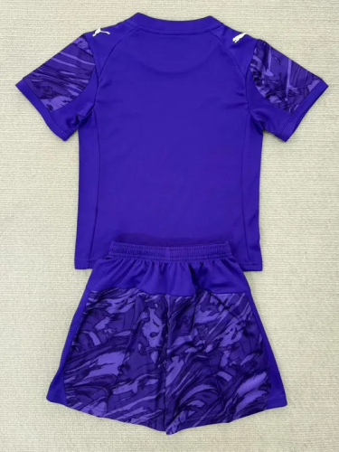 25-26 Marseille Purple GoalKeeper Kids Soccer Jersey