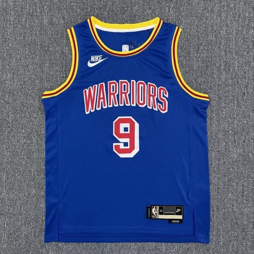 Warriors IGUODALA #9 Blue 75th Anniversary Retro NBA Jersey