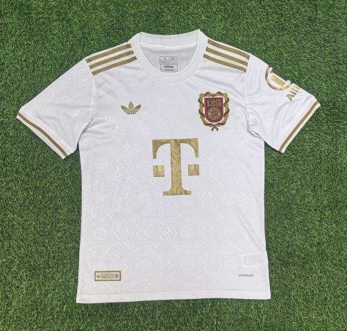25-26 Bayern White 125th Anniversary Fans Version Soccer Jersey
