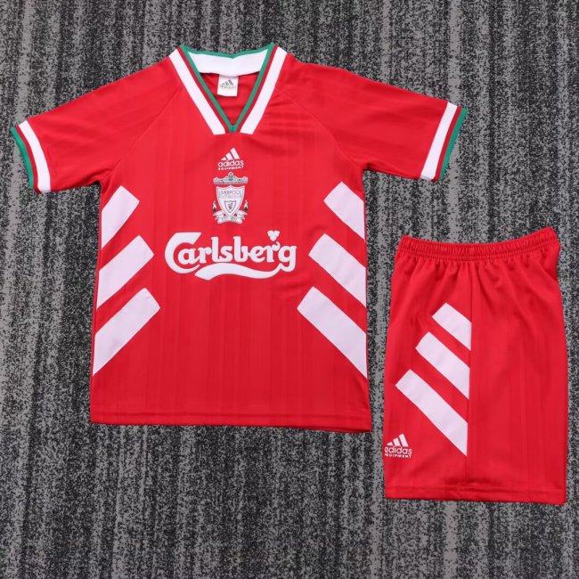 1993-1995 LIV Home Retro Kids Soccer Jersey