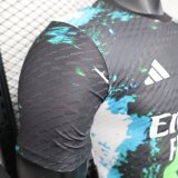 25-26 RMA Black Green Special Edition Player Version Soccer Jersey