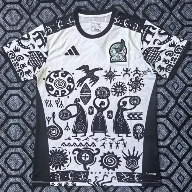 25-26 Mexico Black White Special Edition Training Shirts