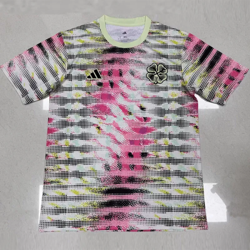 25-26 Celtic Pink White Training shirts 1:1 Thai Quality