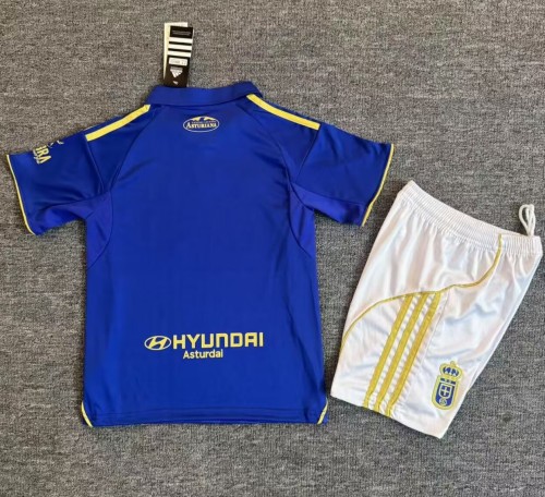 25-26 Real Oviedo Home Kids Soccer Jersey 1:1 Thai Quality