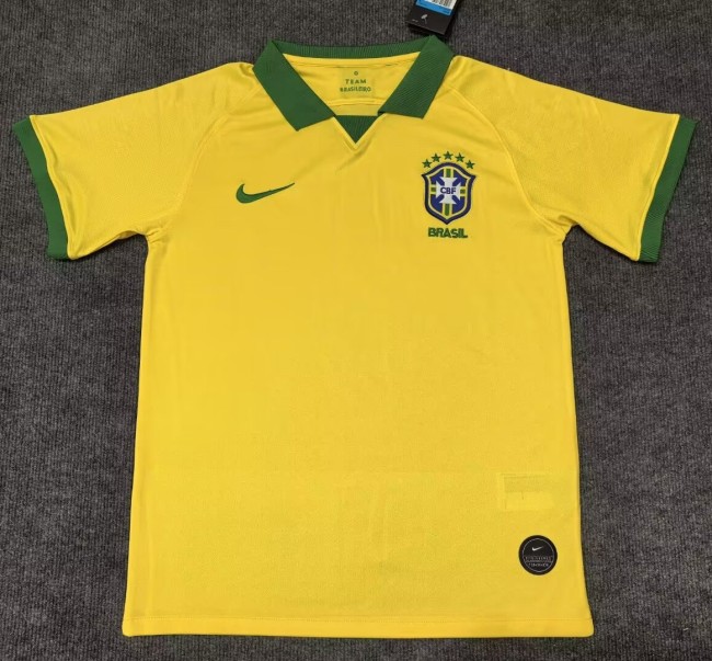 2019-2020 Brazil Home Retro Soccer Jersey