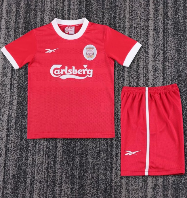 1997-1998 LIV Home Retro Kids Soccer Jersey