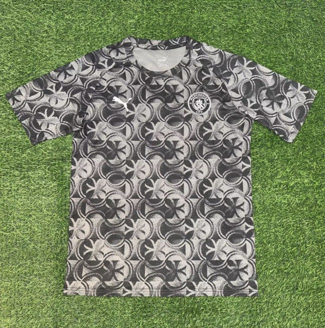 25-26 Man City Grey Black Special Edition Training Shirts
