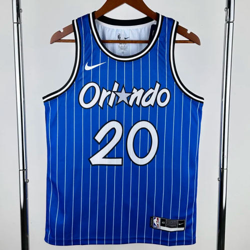 2018-2019 Magic FULTZ #20 Blue Retro Top Quality Hot Pressing NBA Jersey