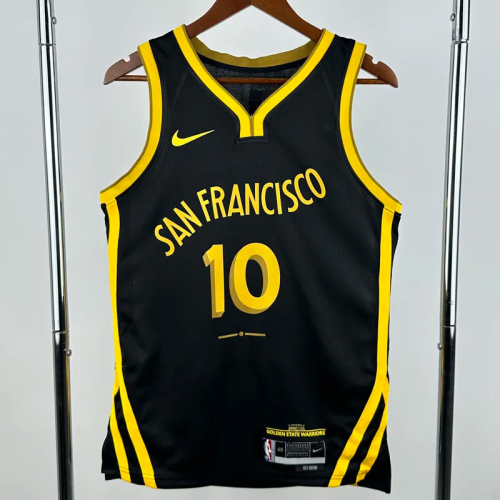 23-24 WARRIORS BUTLERIII #10 Black City Edition Top Quality Hot Pressing NBA Jersey (V领)