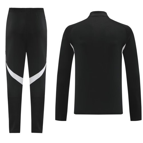 2025 AD Black Half Pull Tracksuit