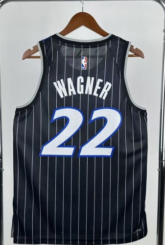 25-26 Magic WAGNER #22 Black Top Quality Hot Pressing NBA Jersey (Trapeze Edition) 飞人版