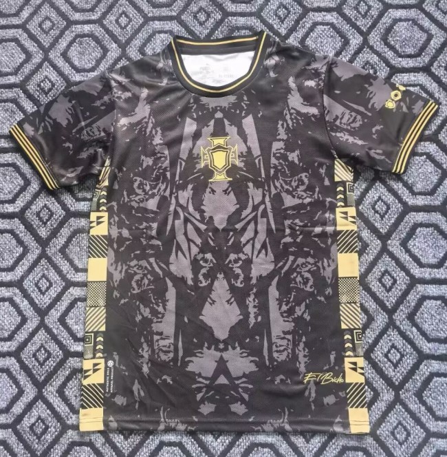 25-26 Portugal Black Special Edition Fans Soccer Jersey