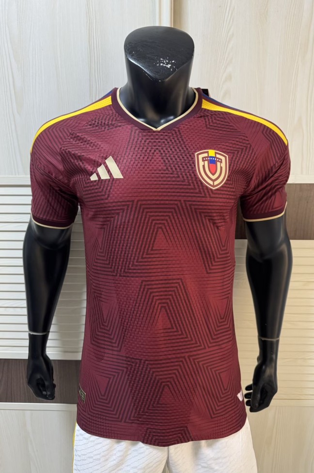 2026 Venezuela Home Player Version Soccer Jersey
