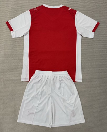 25-26 Stade Reims Home Kids Soccer Jersey