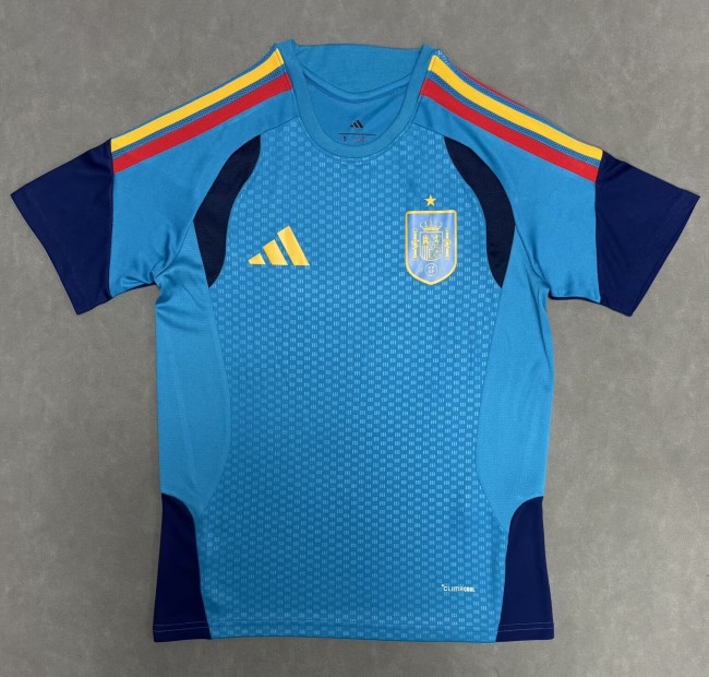 25-26 Spain Blue Fans Training shirts