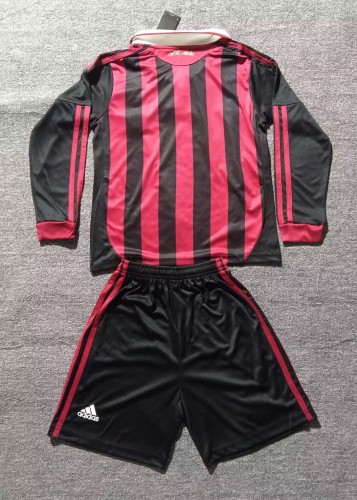 2009-2010 ACM Home Long sleeves Retro Kids Soccer Jersey