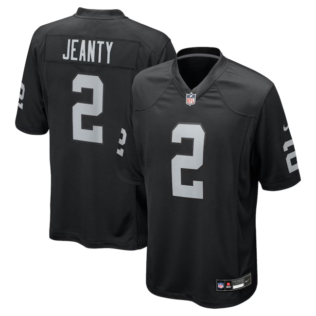 2025 NFL Las Vegas Raiders New Pattern Jersey