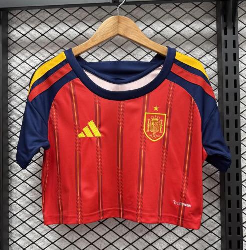 2026 Spain Home Women Cheerleading Short-sleeved (女)