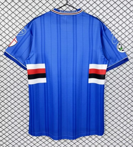 2000-2001 Sampdoria Home Retro Soccer Jersey