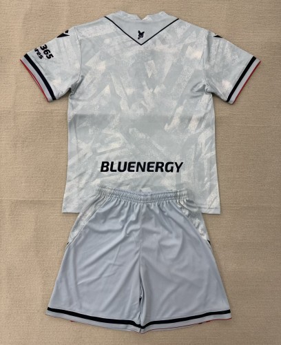 25-26 Udinese Away Kids Soccer Jersey