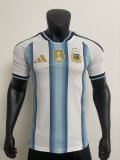 2026 World Cup Argentina Home Player Version Soccer Jersey