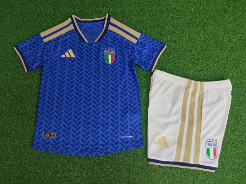 2026 Italy Home Player Version Kids Soccer Jersey (球员童装)