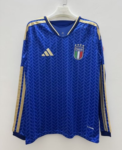 2026 Italy Home Long sleeves Fans Soccer Jersey