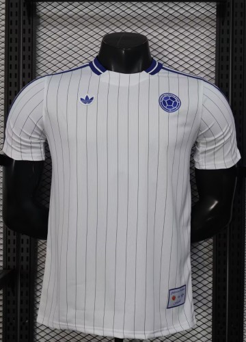 2026 Colombia White Casual Version Player Version Soccer Jersey