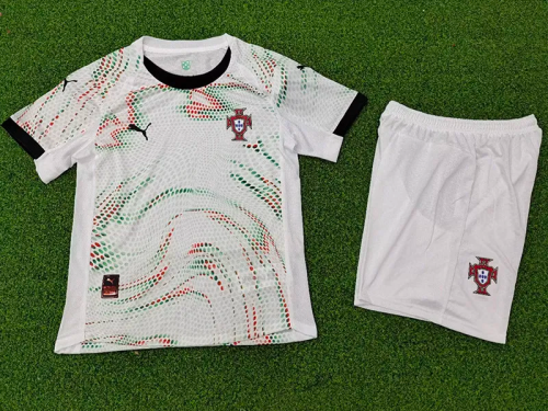 25-26 Portugal Away Kids Player Version Soccer Jersey