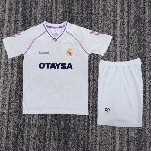 1990-1992 RMA Home Retro Kids Soccer Jersey