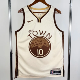25-26 WARRIORS BUTLERIII #10 Khaki City Edition Top Quality Hot Pressing NBA Jersey (V领)