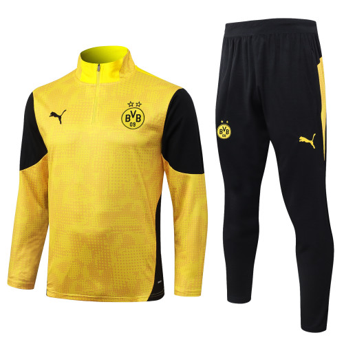 25-26 Dortmund High Quality Half Pull Tracksuit