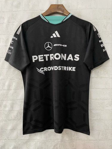 2026 F1 Benz New Pattern Short Sleeve Racing Suit