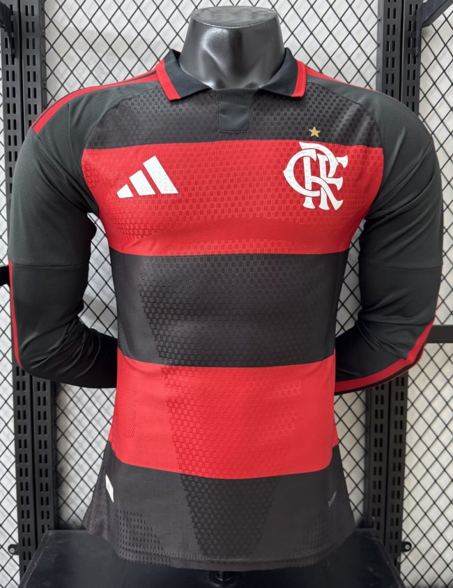 2026 Flamengo Home Long Sleeve Player Version Soccer Jersey(长袖)