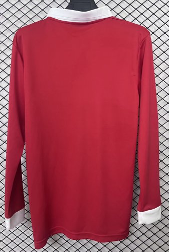 2026 Wales Red 150th Anniversary Commemorative Edition Long Sleeve Fans Soccer Jersey（长袖）