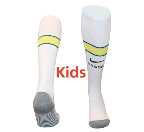 2026 World Cup Brazil Home Kids Socks