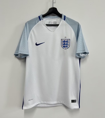 2016 England Home Retro Soccer Jersey