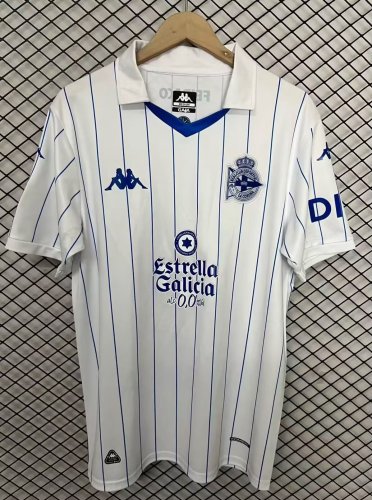 26-27 La Coruna White Retro Version Fans Soccer Jersey