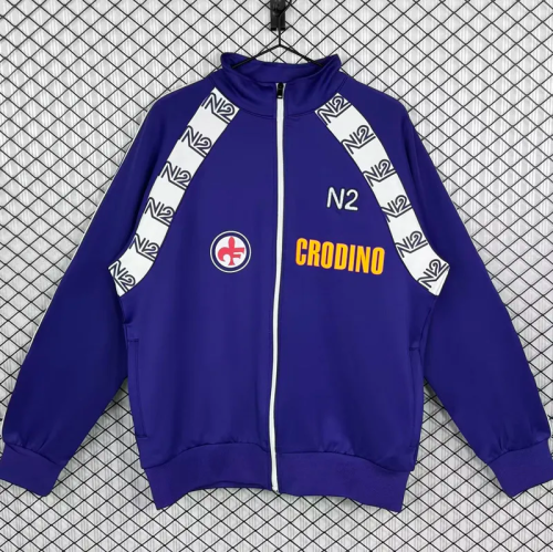 1986-1987 Fiorentina Purple Jacket #单夹克