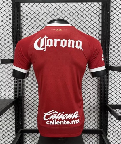 26-27 Toluca Red Special Edition Player Version Soccer Jersey