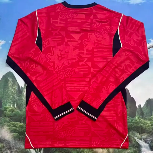 2026 England Away Long Sleeve Fans Soccer Jersey (长袖)