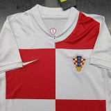 2024 Croatia European Cup Home Kids Soccer Jersey