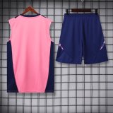 2024 AD Pink Tank Top And Shorts Suit