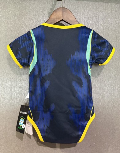 2026 Brazil Away Baby Infant Crawl Suit