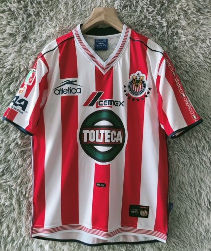 2001 Chivas Home Retro Soccer Jersey