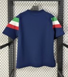 2026 Italy Blue Short sleeves Loose And Thickened Hoody
