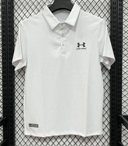 2026 UA White High Quality Polo Short Sleeve