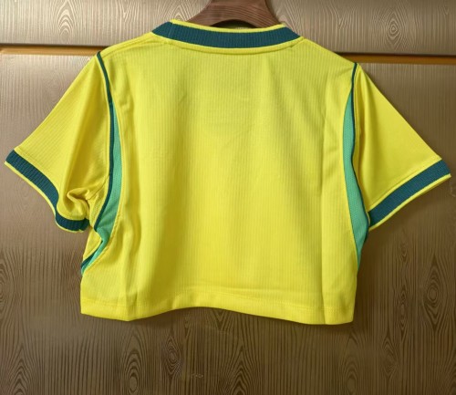 2026 World Cup Brazil Home Women Cheerleading Short-sleeved (女)