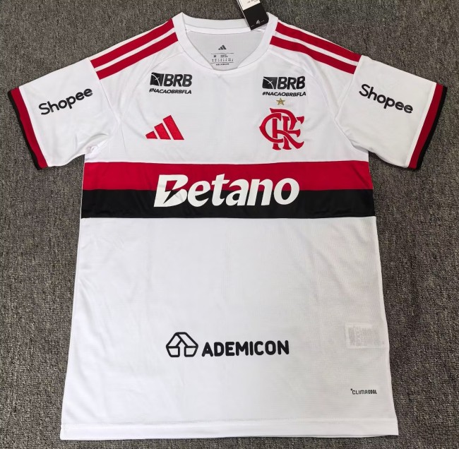 26-27 Flamengo Print All Sponsor Away Fans Soccer Jersey*全广告
