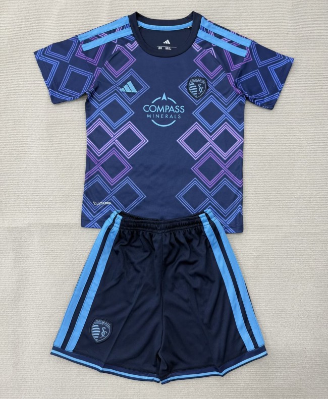 26-27 Sporting Kansas City Away Kids Soccer Jersey